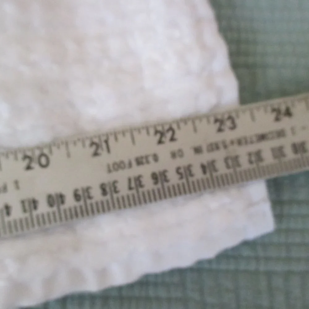 Laura Ashley White Velour Tufted Bath Mat Rug
